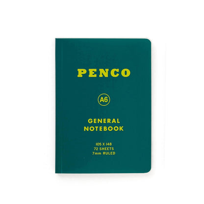 Soft PP Notebook A6 Ruled Green