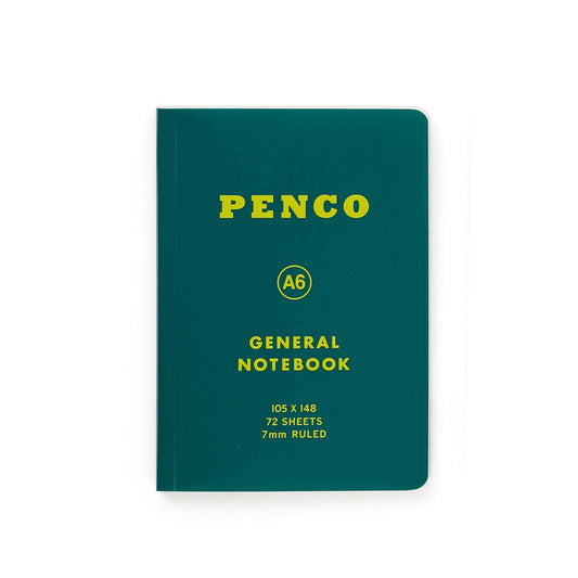 Soft PP Notebook A6 Ruled Green