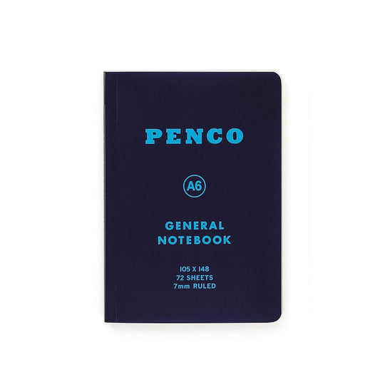 Soft PP Notebook A6 Ruled Navy