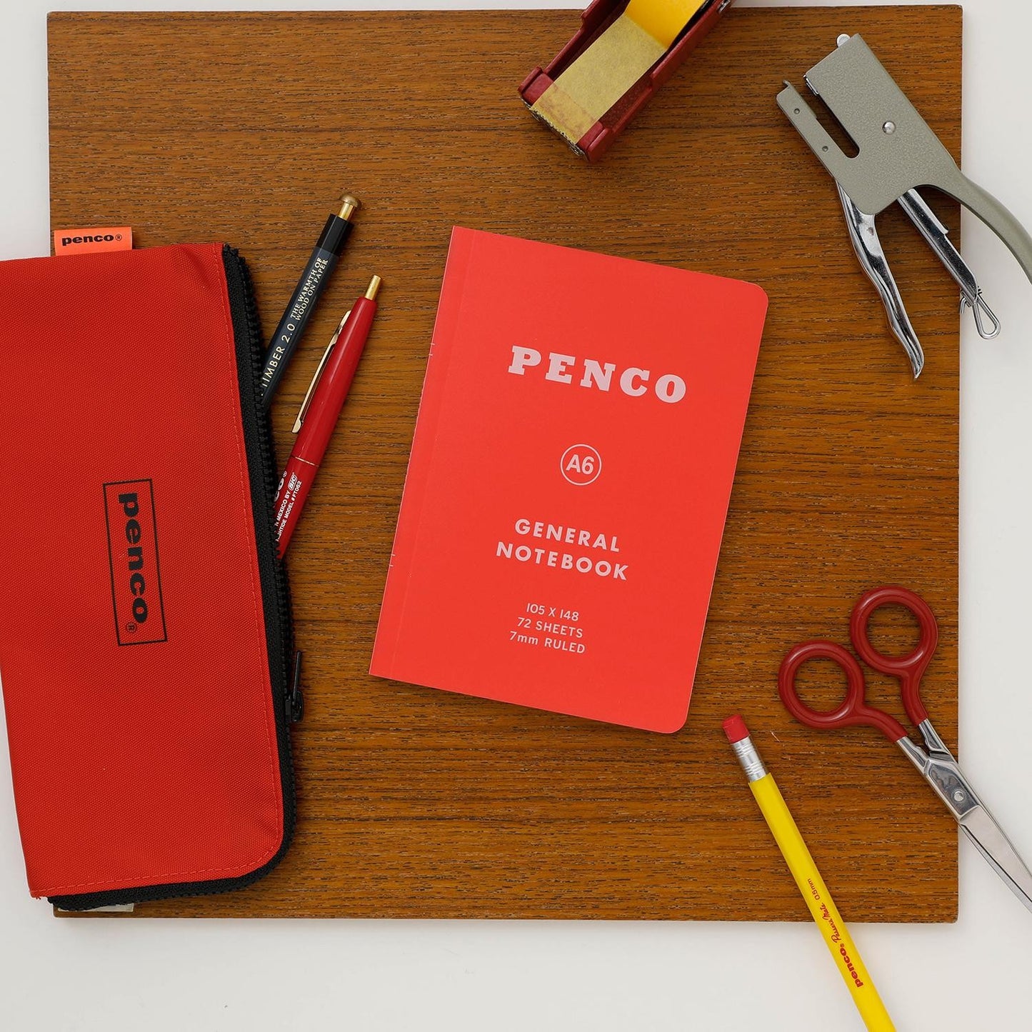 Soft PP Notebook A6 Ruled Red