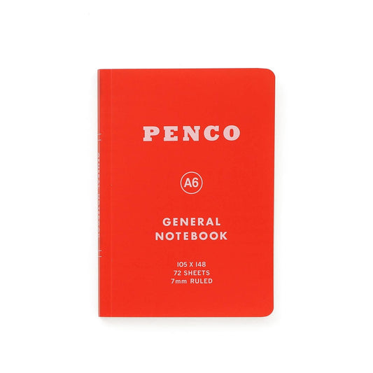 Soft PP Notebook A6 Ruled Red