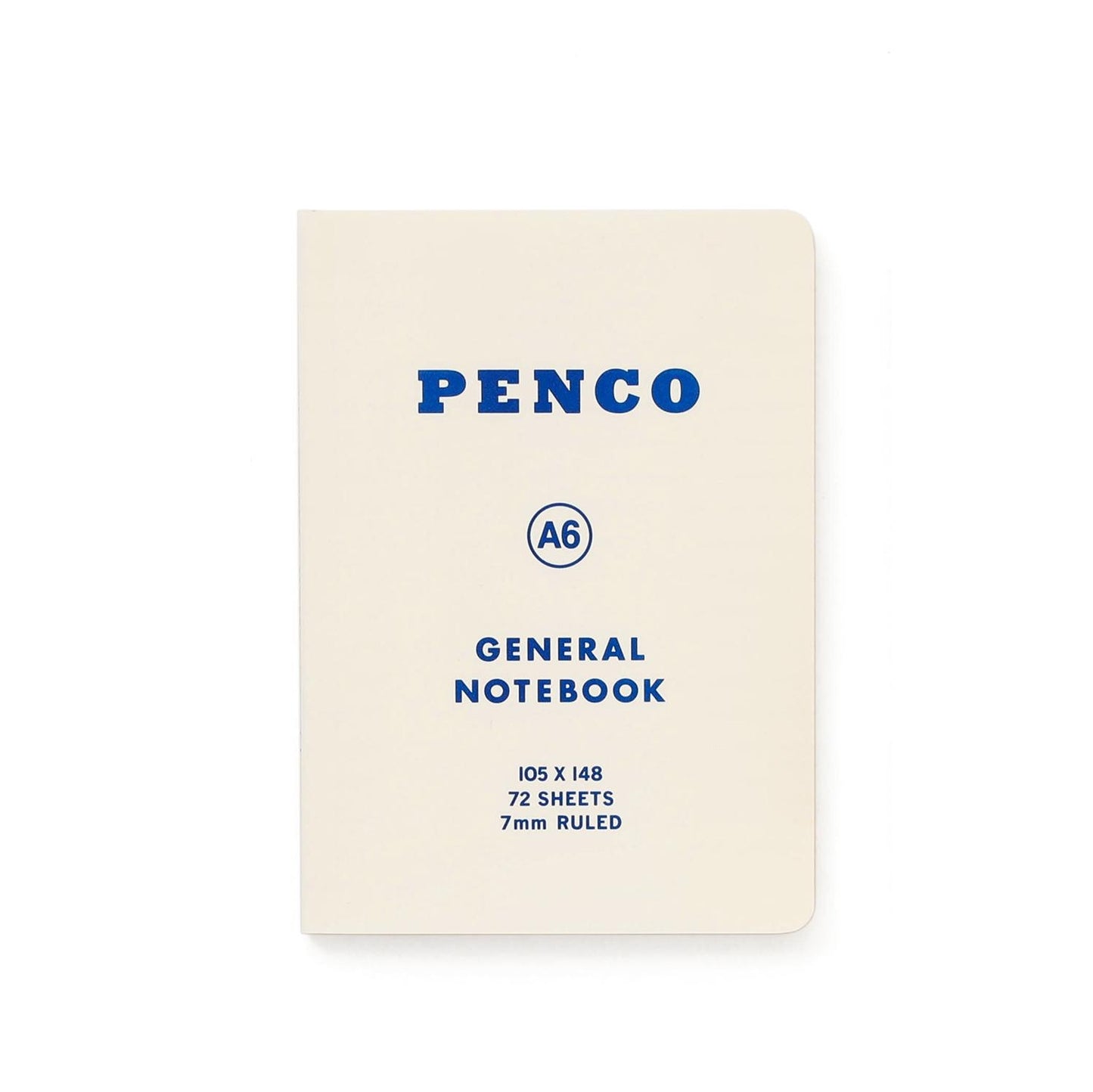 Soft PP Notebook A6 Ruled White