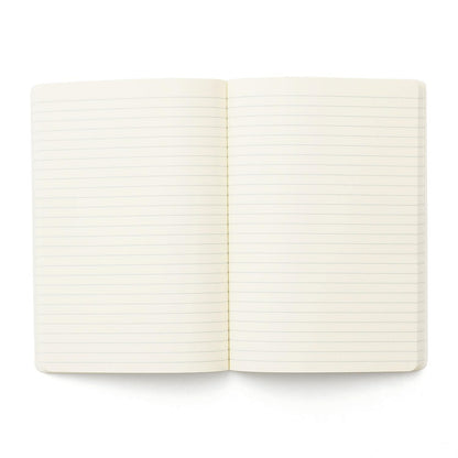 Soft PP Notebook A5 Ruled Red