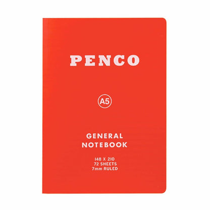 Soft PP Notebook A5 Ruled Red