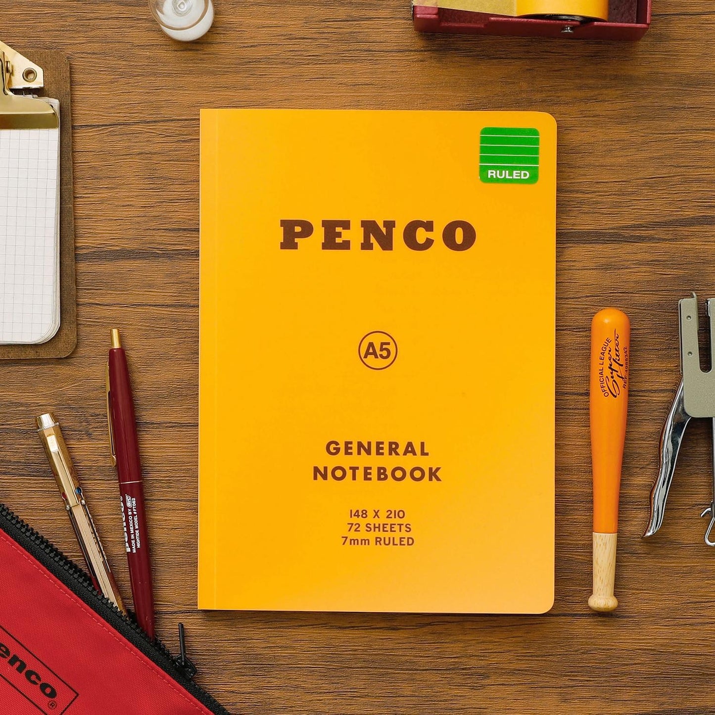 Soft PP Notebook A5 Ruled Yellow