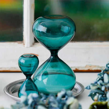 Hourglass L Turquoise Blue