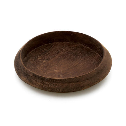 Wooden Tray Circle L (fur.) /B/ East Indian Ebony