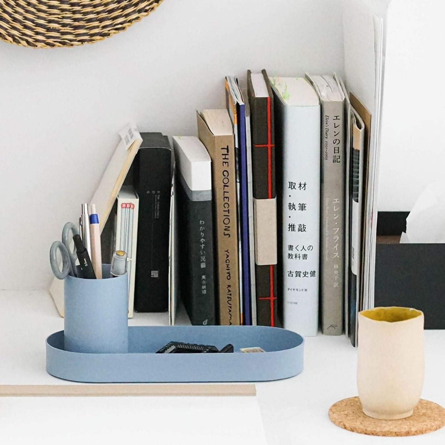 Desk Organizer Light Blue