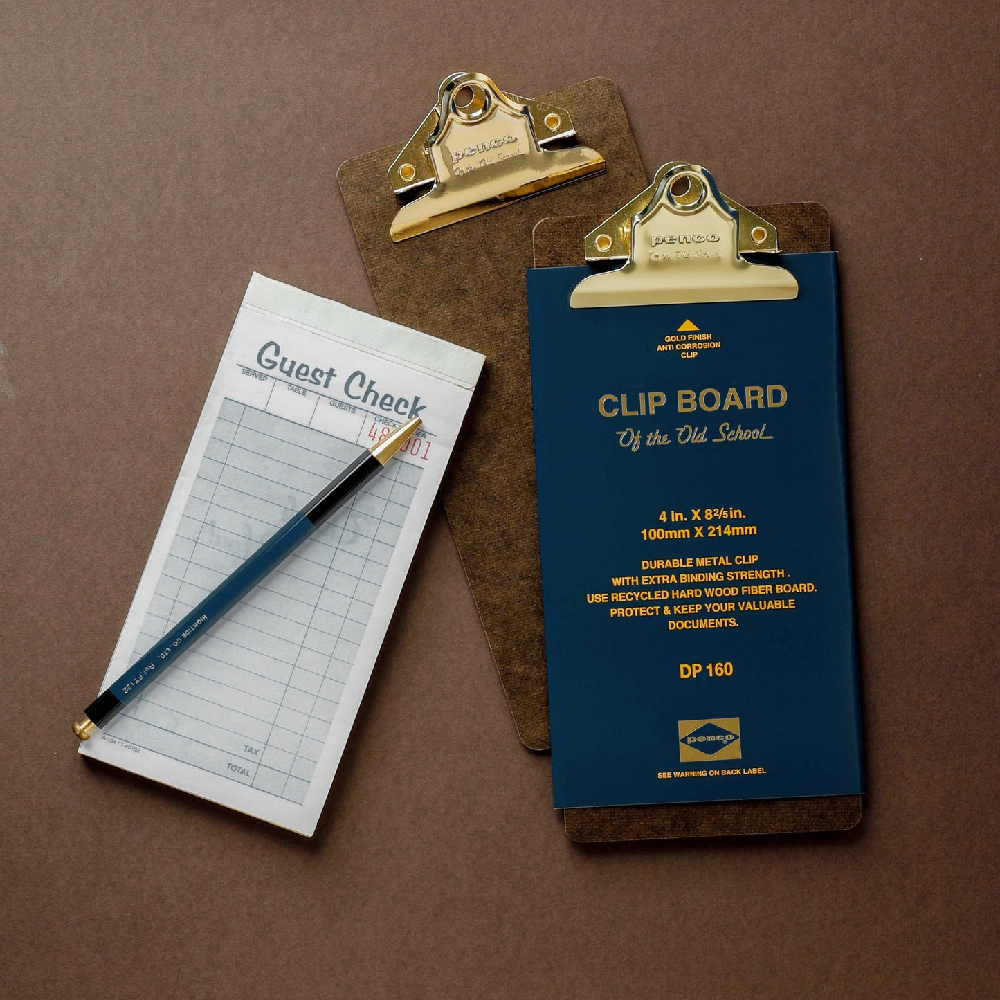 Clipboard O/S Check Gold