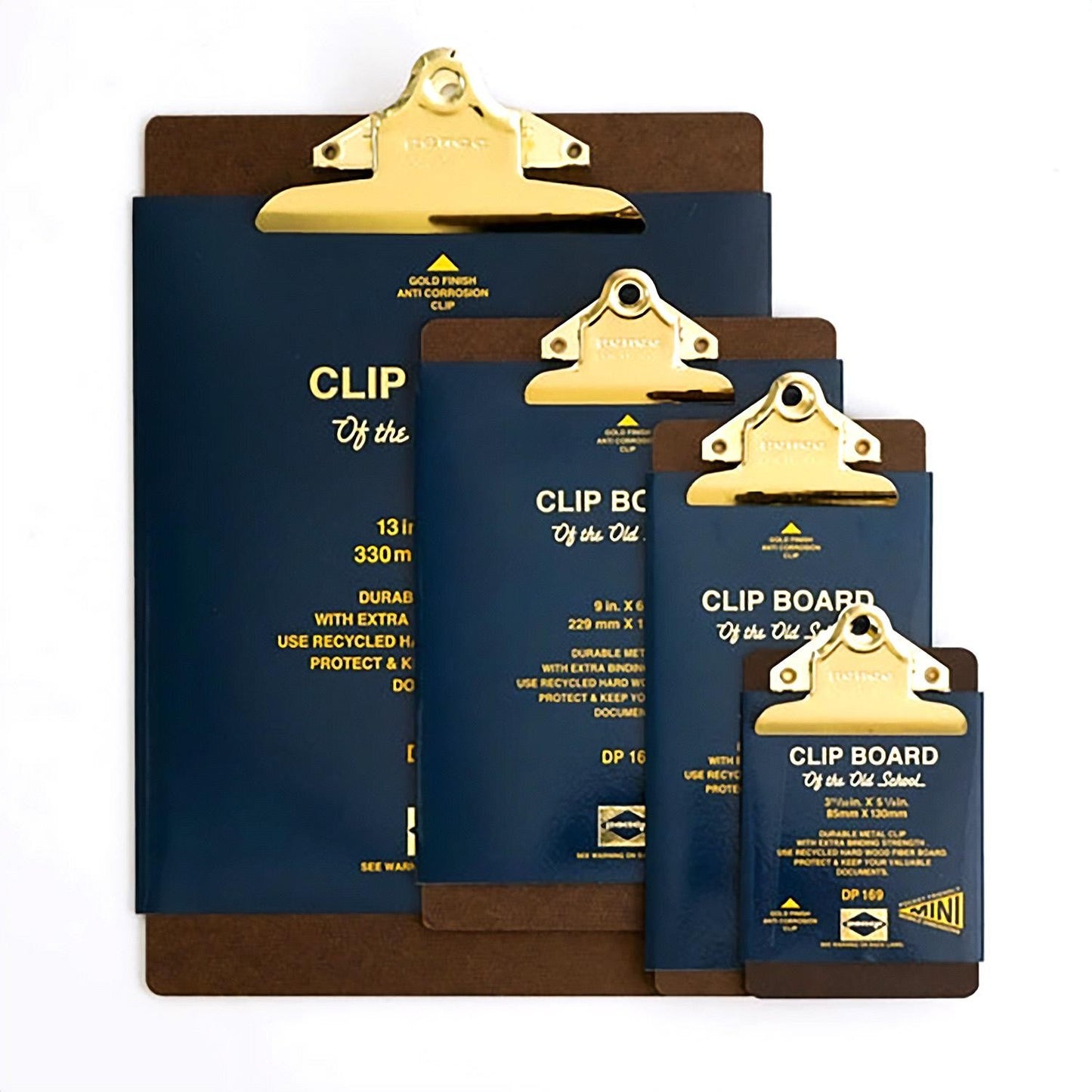 Clipboard O/S A5 Gold