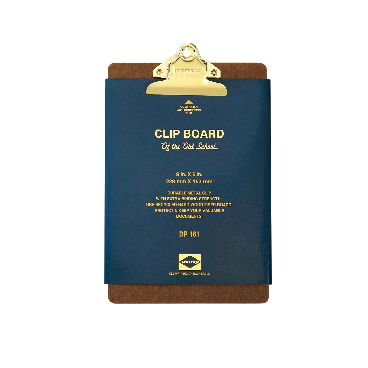 Clipboard O/S A5 Gold