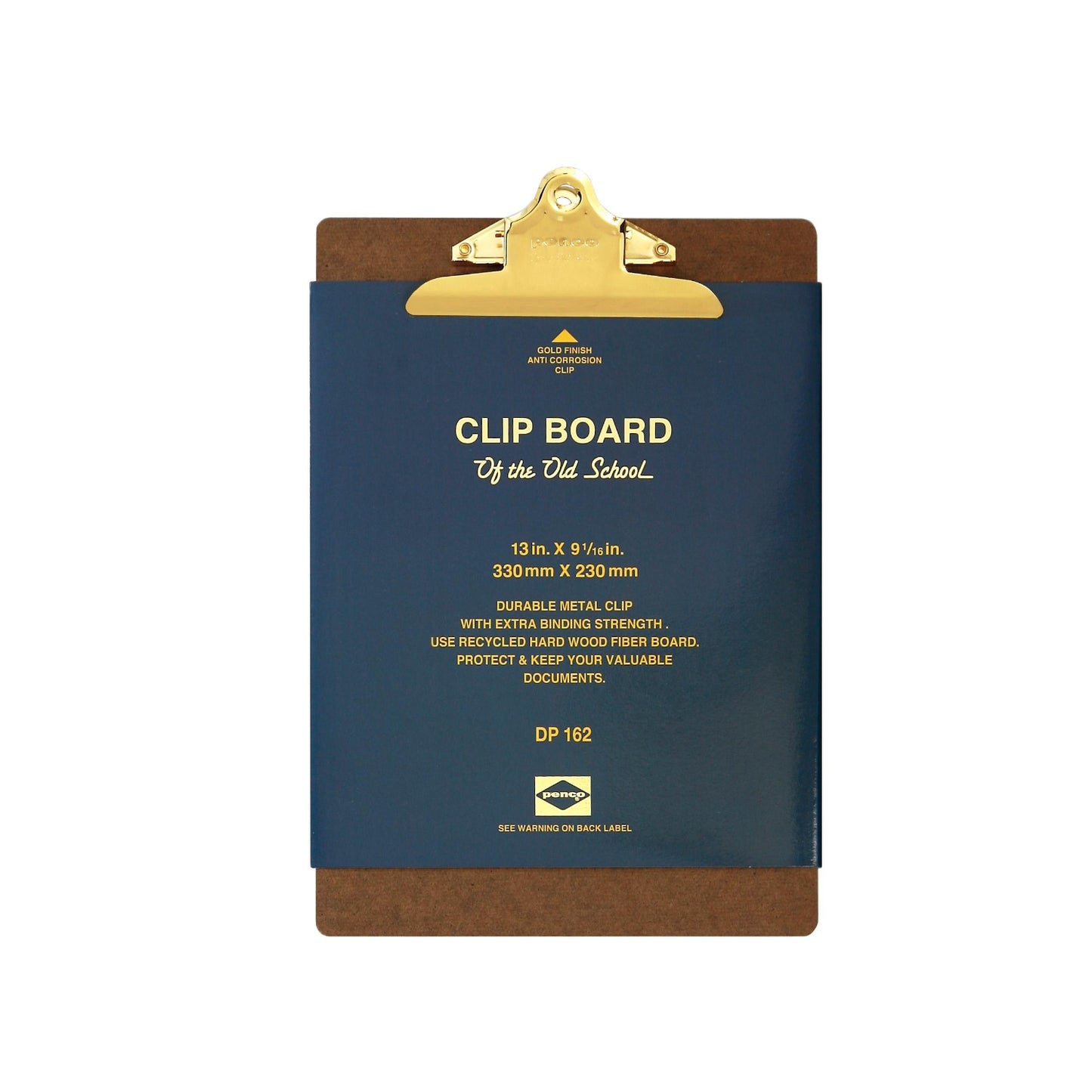 Clipboard O/S A4 Gold