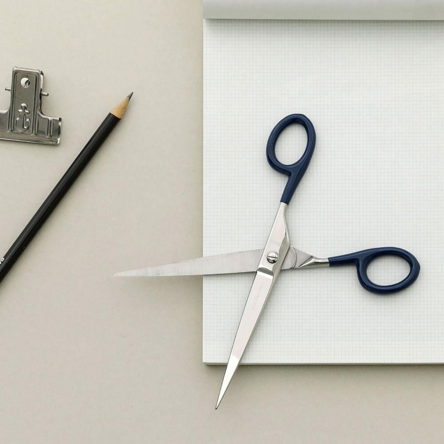 Stainless Scissors L Navy