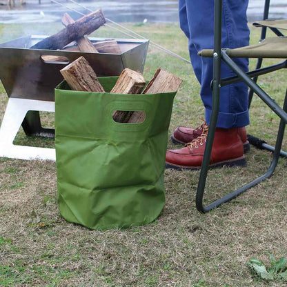 Khaki Round Tarp Bag M