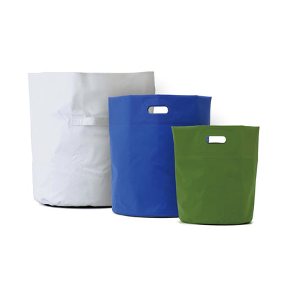 White Round Tarp Bag M