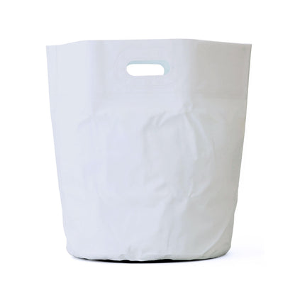White Round Tarp Bag M