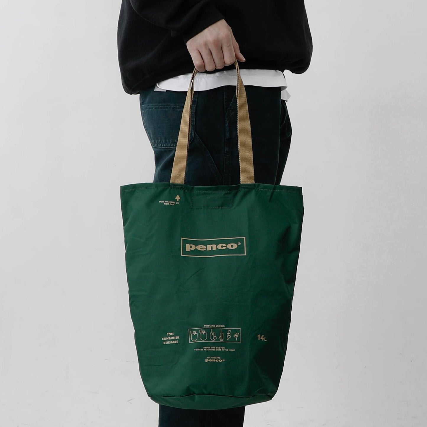 Bucket Tote Dark Green