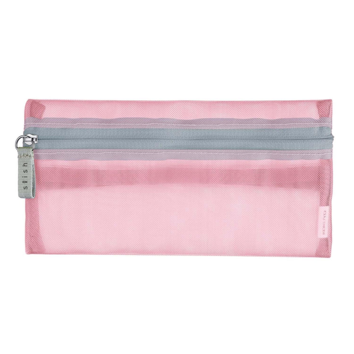 Mesh Pen Case Slish Light Pink