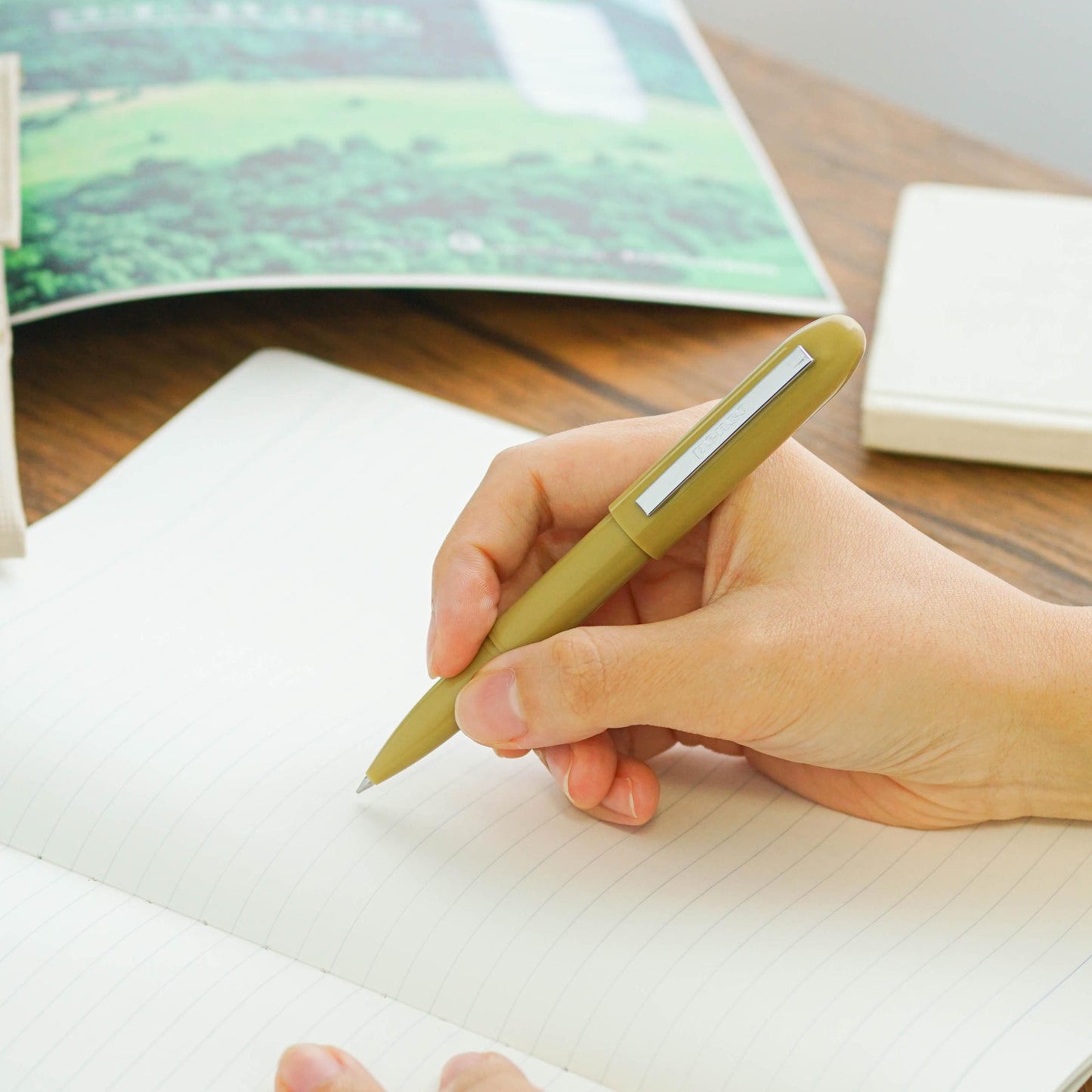 Bullet Ballpoint Pen Light Khaki