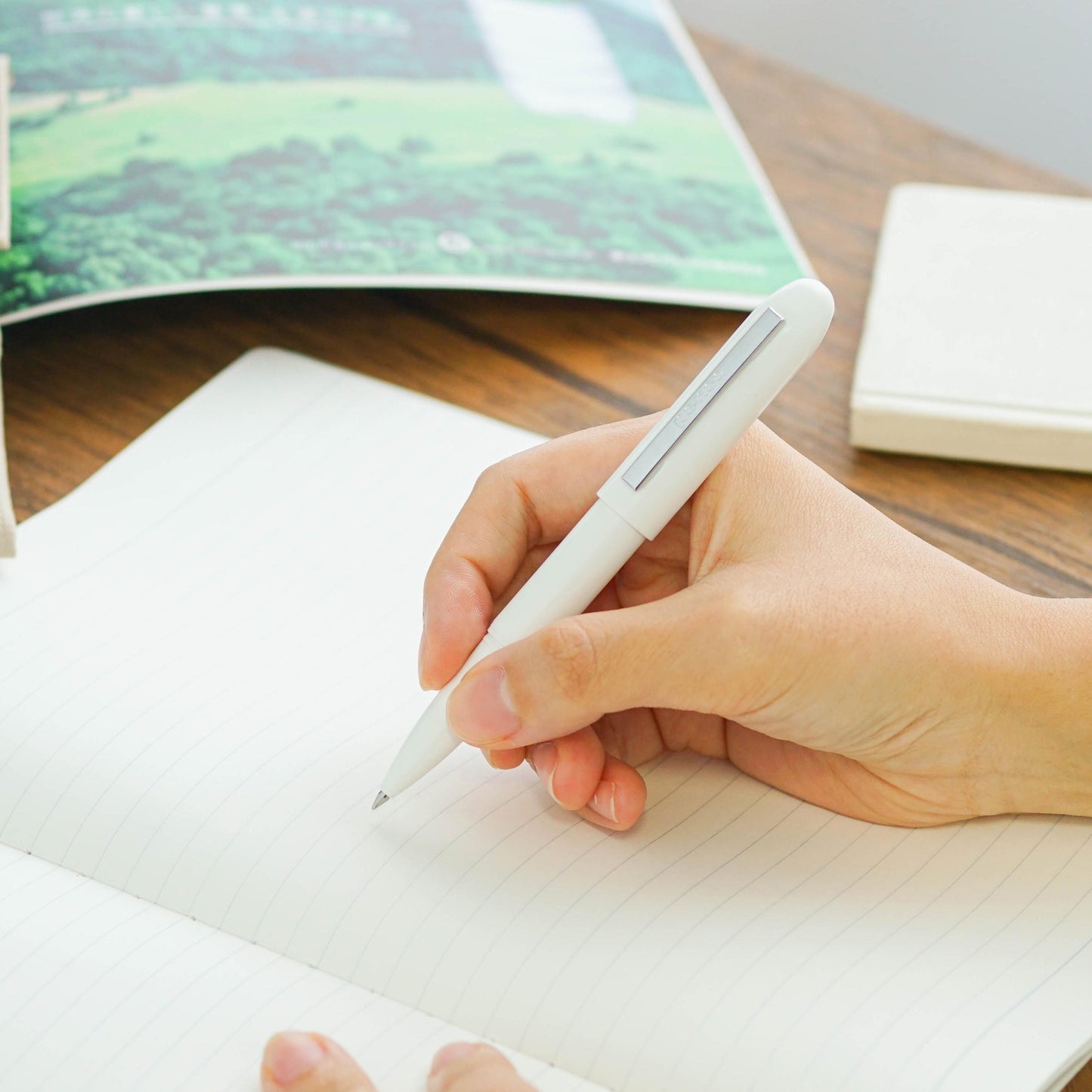 Bullet Ballpoint Pen Light White