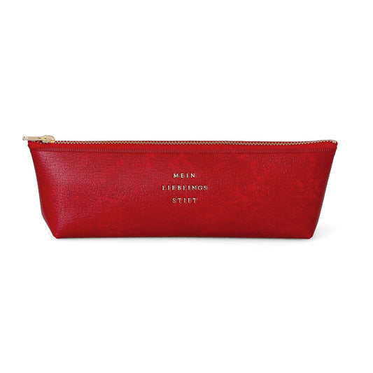 Fastener Pen Case Red