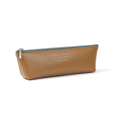 Fastener Passen Pen Case Light Brown