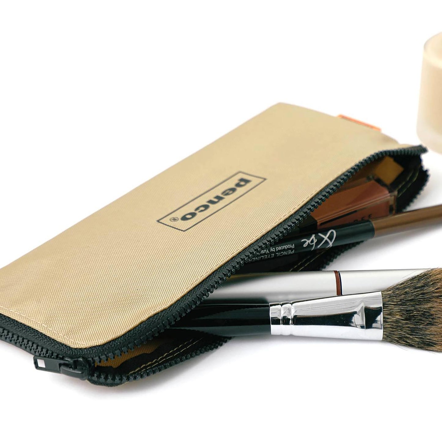 Flat Pen Case Beige