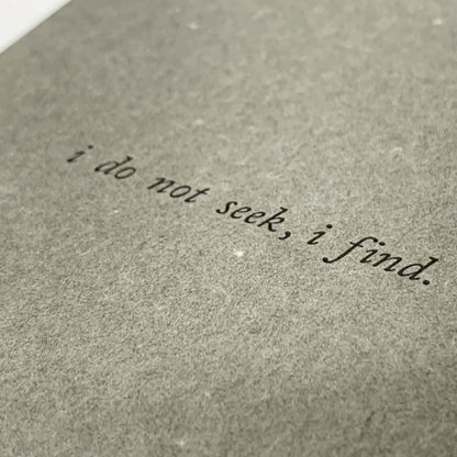 FIND POCKET NOTE Charcoal