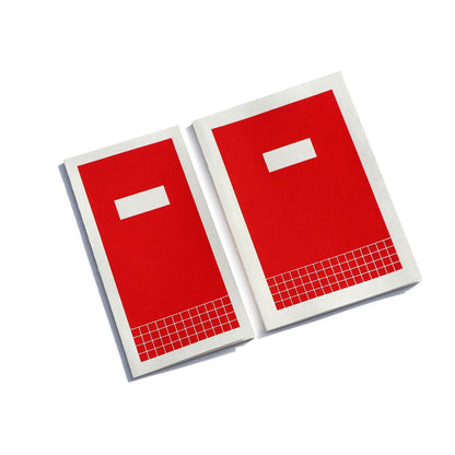 Hanji Book Cabinet Travel Grid Red