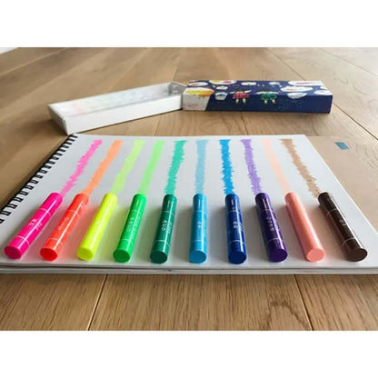 Fluorescent Crayon Set of 5 Colors