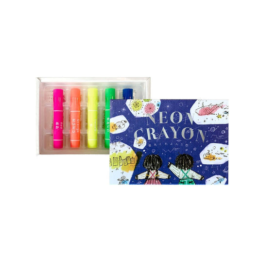 Fluorescent Crayon Set of 5 Colors