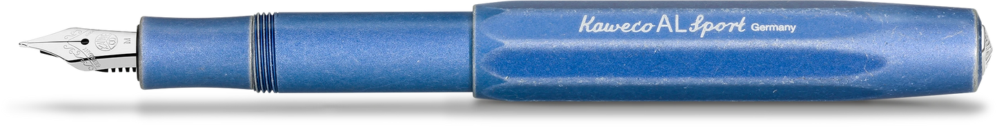 Kaweco AL SPORT Fountain Pen Stonewashed Blue EF
