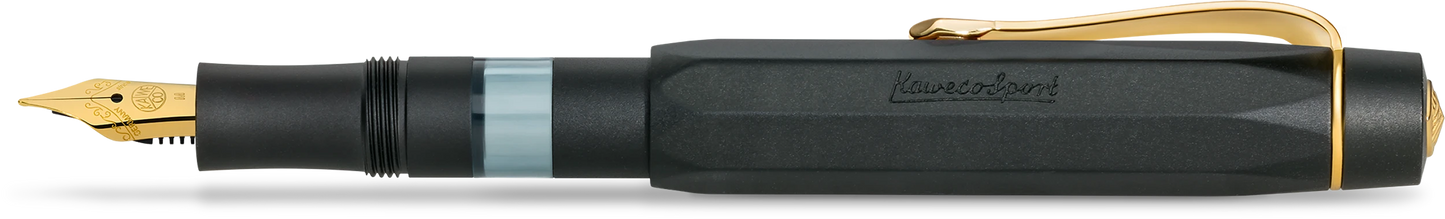 Kaweco PISTON SPORT AL Solo Black/Gold EF