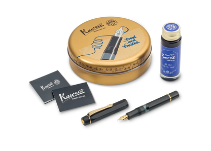 Kaweco PISTON SPORT AL Starter Set Preto/Dourado