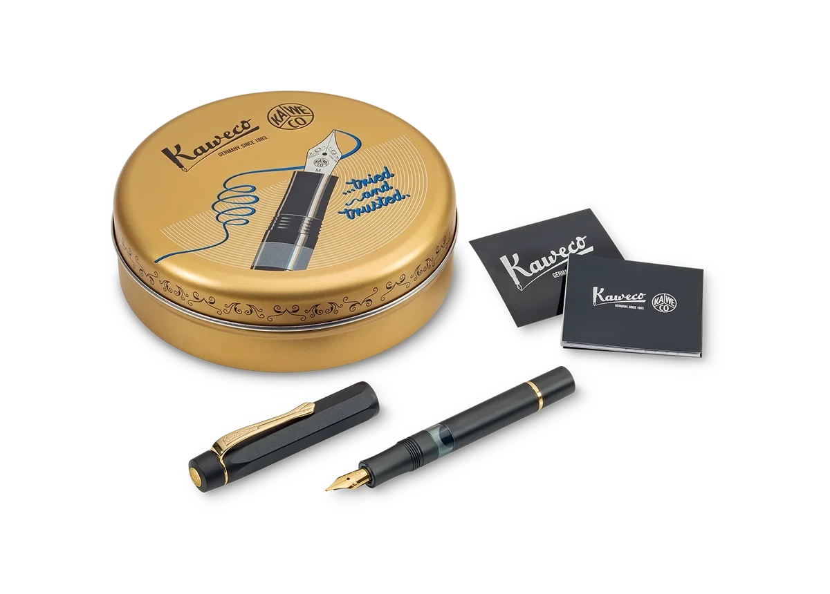 Kaweco PISTON SPORT AL Solo Preto/Dourado