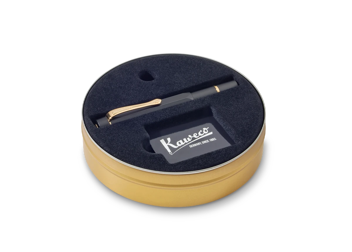 Kaweco PISTON SPORT AL Solo Preto/Dourado