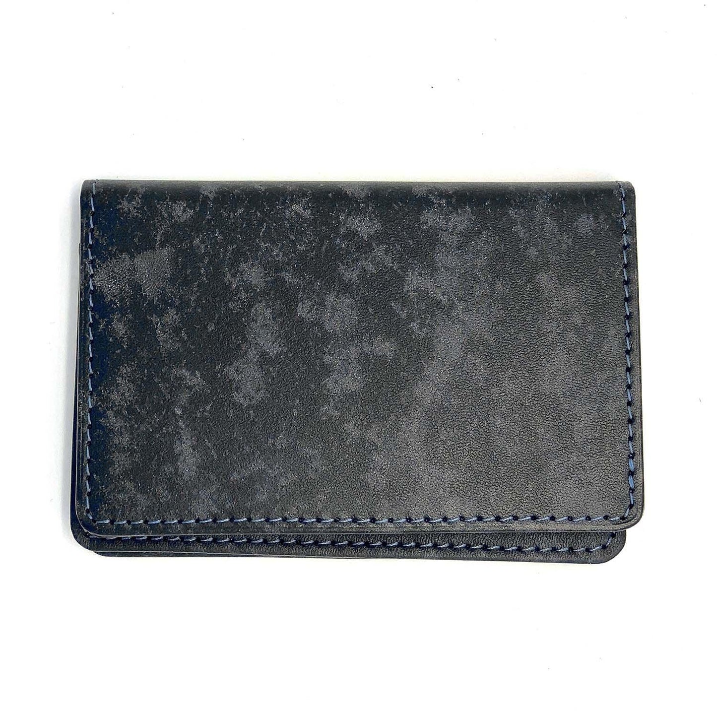 LEATHER FIND CARD CASE ANTIQUE SHADE LEATHER CUSTOM GREY