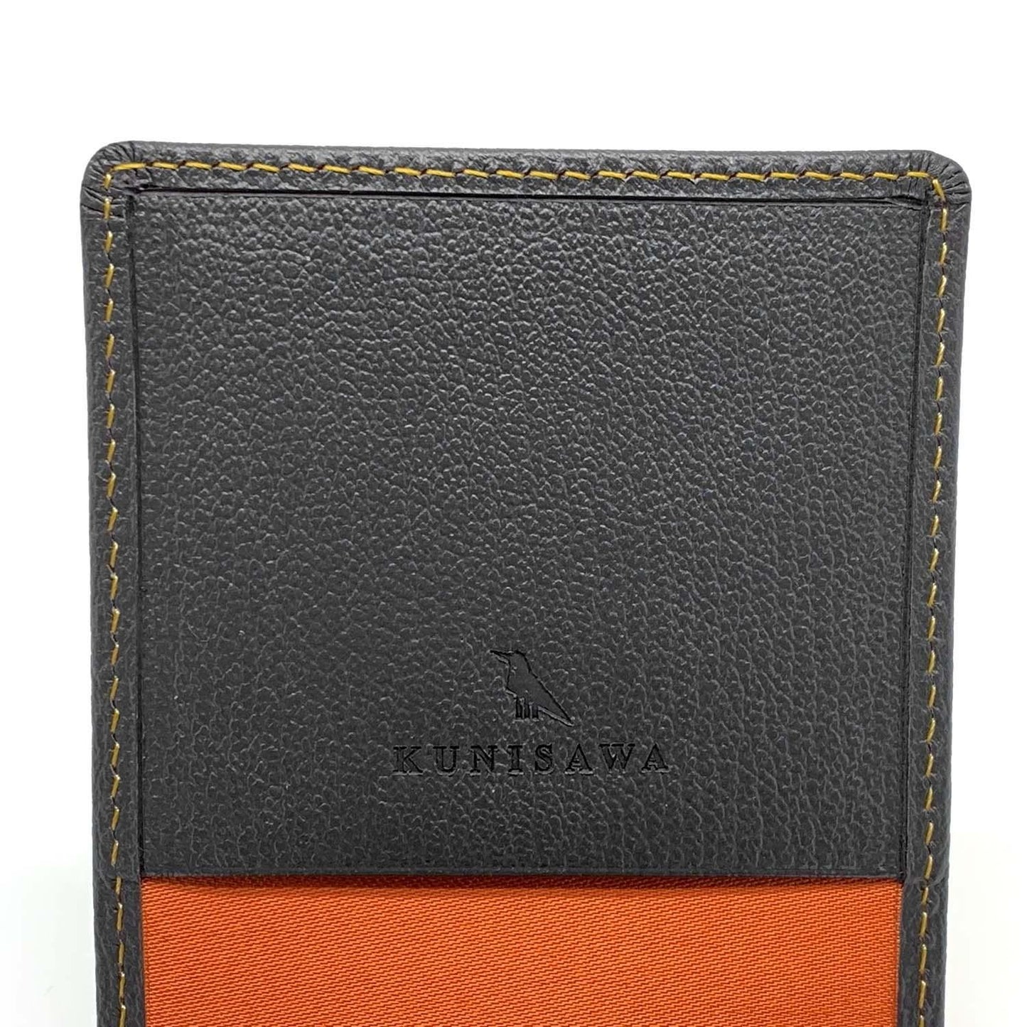 FIND MEMO COVER GOAT SHRINK LEATHER CUSTOM GRAY LEATHER