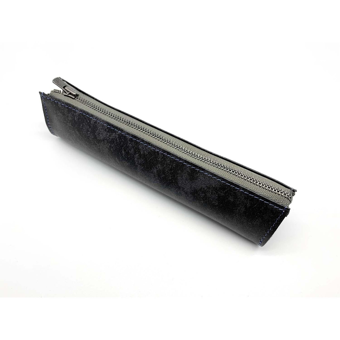 LEATHER FIND PEN CASE ANTIQUE SHADE LEATHER CUSTOM GREY