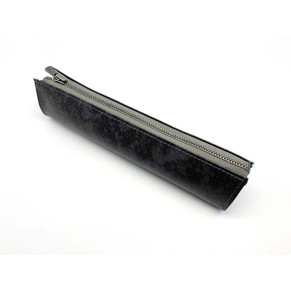 LEATHER FIND PEN CASE ANTIQUE SHADE LEATHER CUSTOM GREY