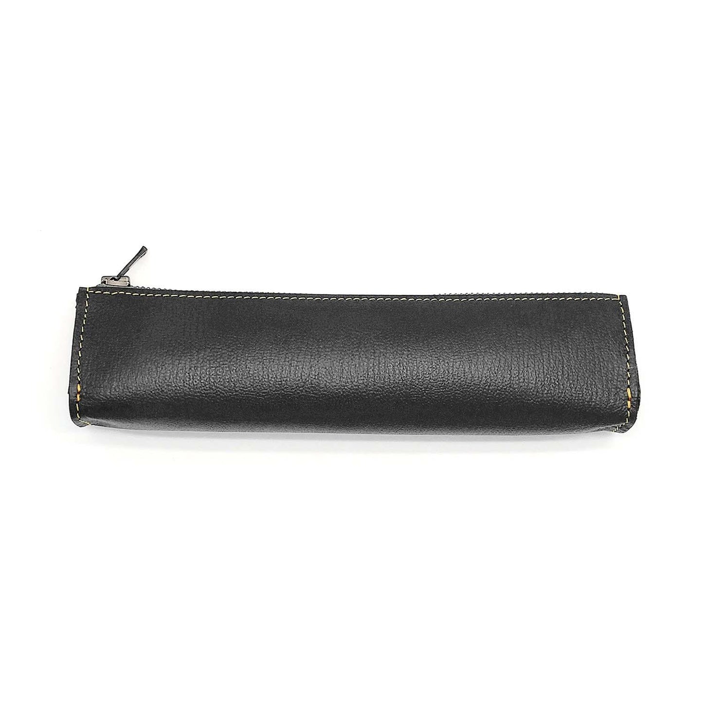 LEATHER FIND PEN CASE GOAT SHRINK LEATHER CUSTOM GREY