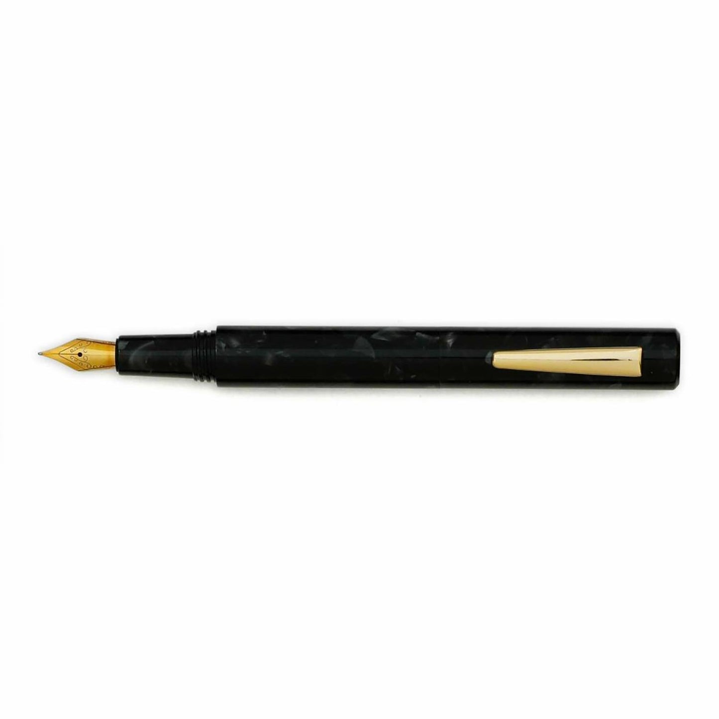 Marbled Fountain Pen Attaché Black