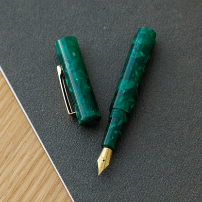 Marbled Fountain Pen Attaché Green