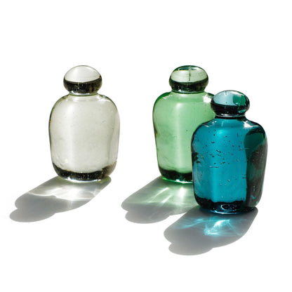 Recycled Glass Paper Weight Attaché / Sake Bottle / OLV