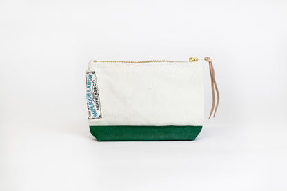 Cotton Canvas Pouch #01 Green