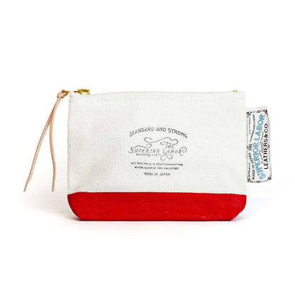 Cotton Canvas Pouch #01 Red