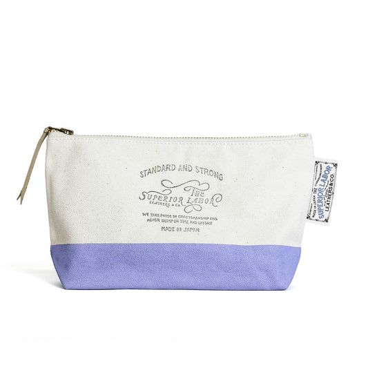 Cotton Canvas Pouch #02 Light Blue
