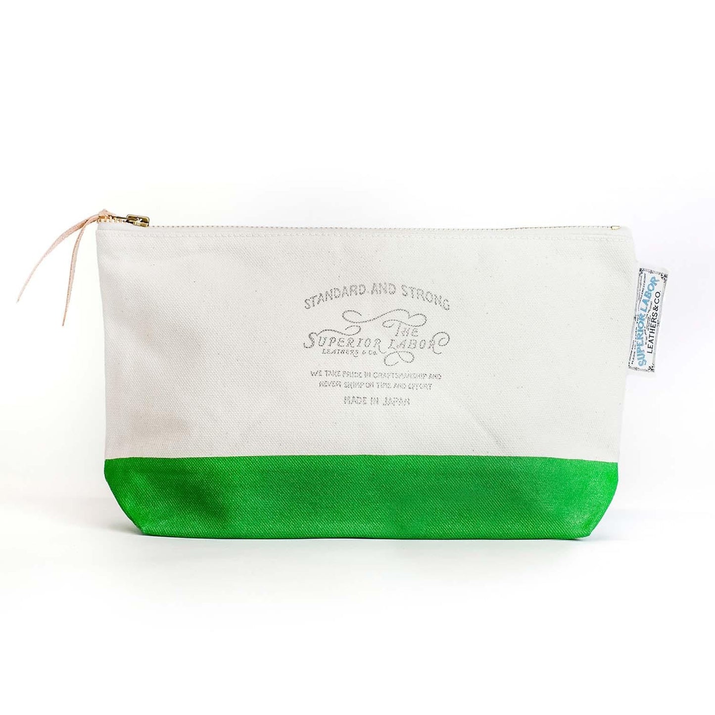Cotton Canvas Pouch #04 Yellowish Green
