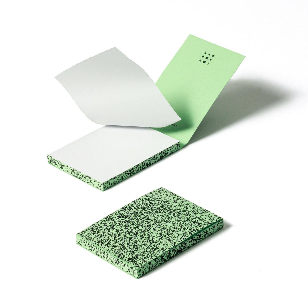 SPRAY SPLASH GREEN PALE Soft Cover A7 Memo Pad
