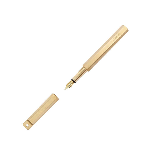 Classic Revolve - Portable Fountain Pen (Brass F)